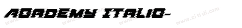 Academy Italic字体转换